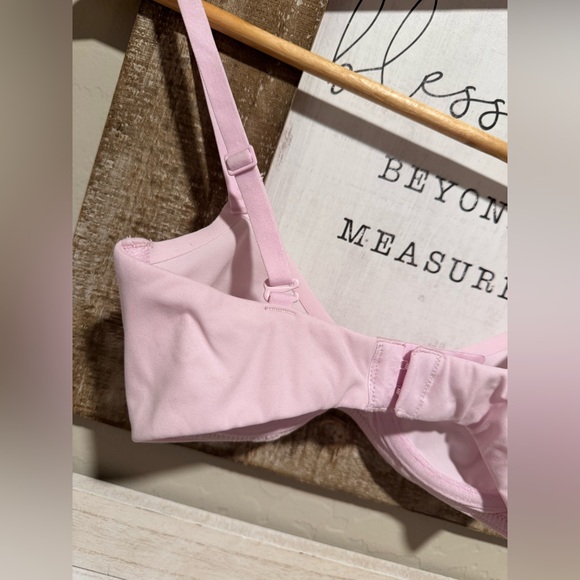 Skims fits everybody unlined demi bra in cherry blossom sz 30A - Picture 5 of 8